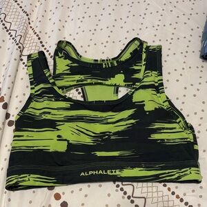 Alphalete Women's Lime and Black Tank Top